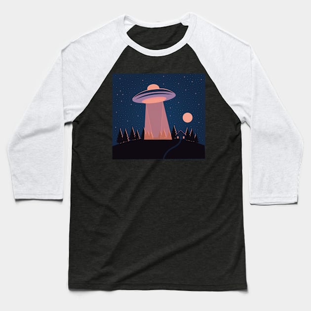 UFO unidentified flying object Baseball T-Shirt by JeLoTall